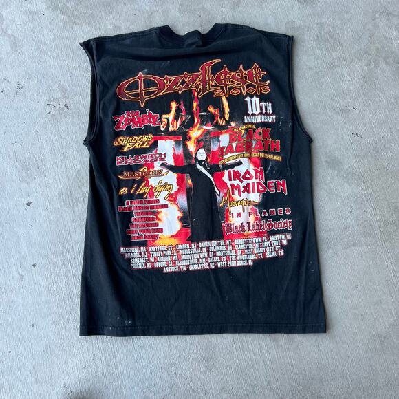 Vintage ozzfest 2005 cut sleeves graphic t shirt - Picture 6 of 9